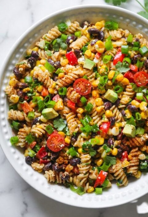 Mexican Street Corn Pasta Salad – Fresh, Creamy, and Flavor-Packed