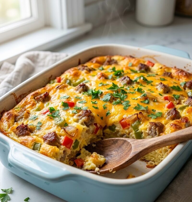 Crack Breakfast Casserole: Cheesy & Delicious