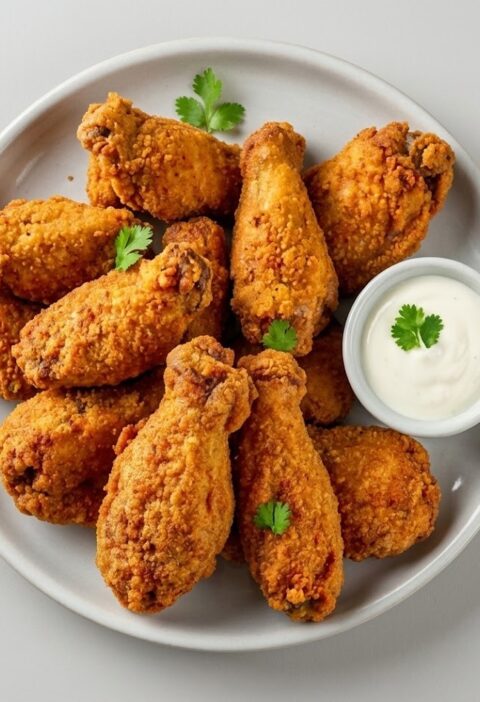Oven-Fried Crispy Baked Chicken Wings Recipe