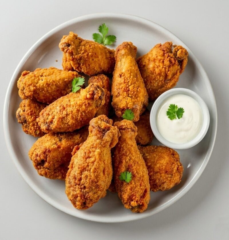 Oven-Fried Crispy Baked Chicken Wings Recipe