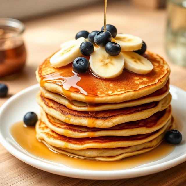 3-Ingredient Banana Oatmeal Pancakes