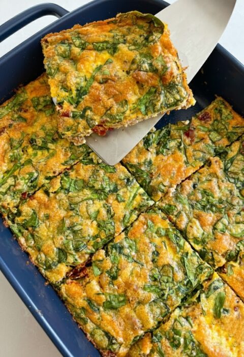 Baked Cottage Cheese Eggs