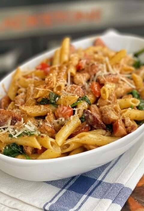 Crock Pot Creamy Cajun Chicken Pasta