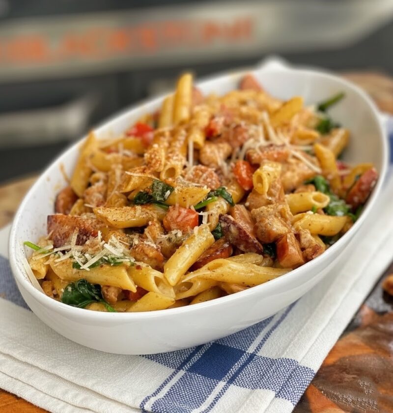 Crock Pot Creamy Cajun Chicken Pasta