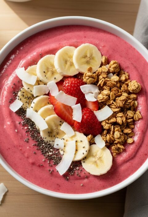 Strawberry Banana Smoothie Bowl