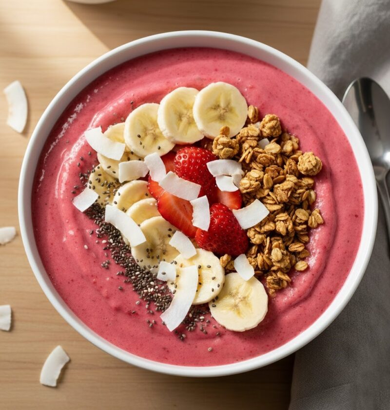 Strawberry Banana Smoothie Bowl